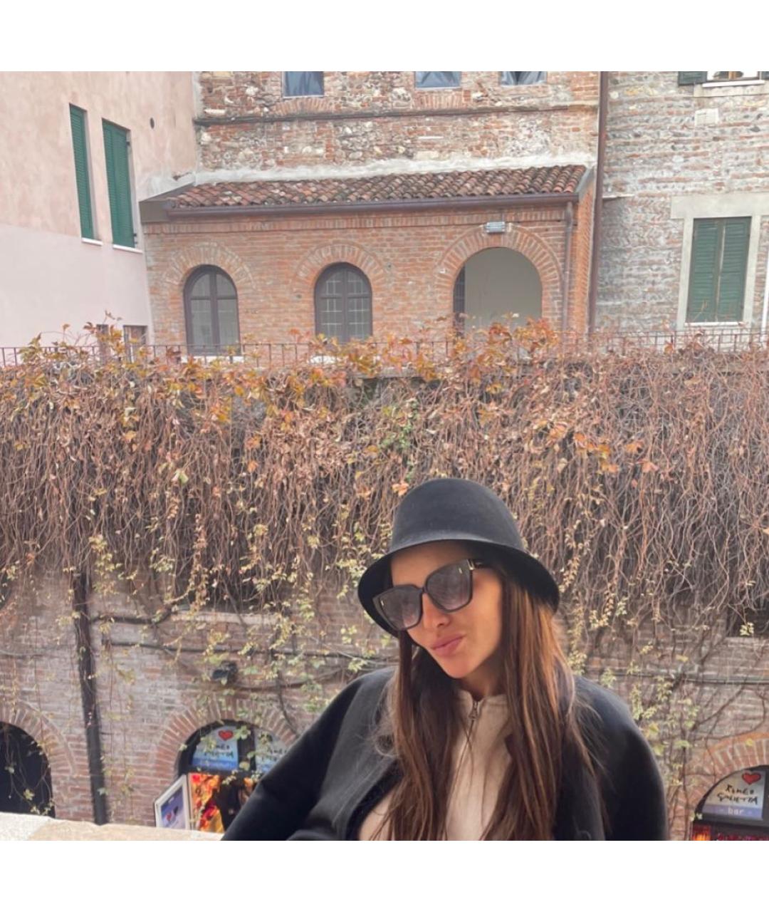 HERMES Черная кашемировая шляпа, фото 5