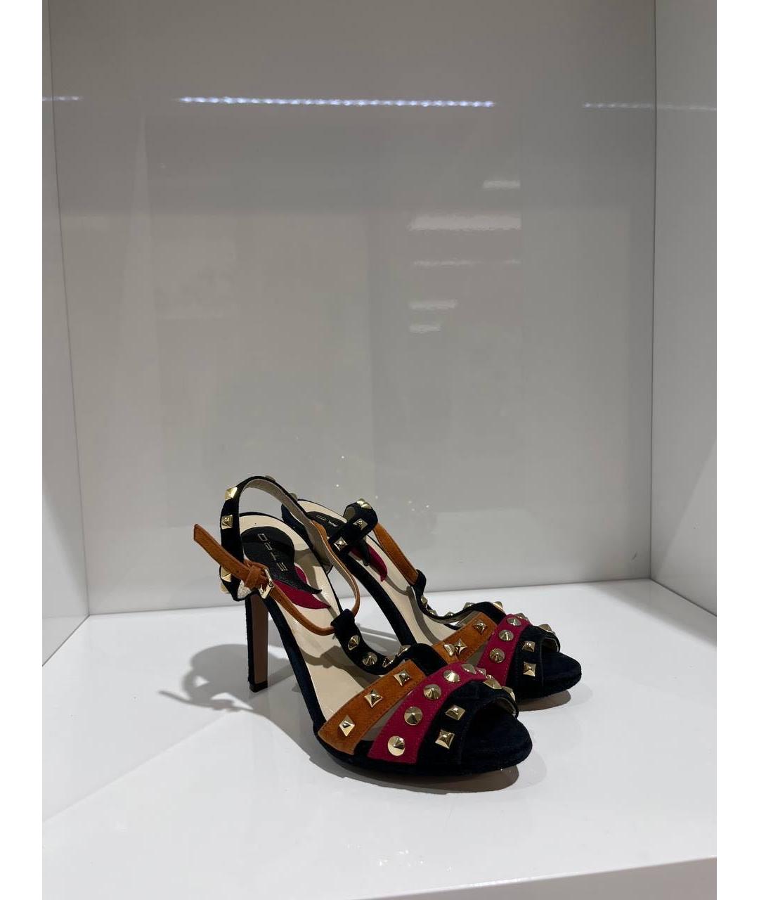 ETRO Черные босоножки, фото 4