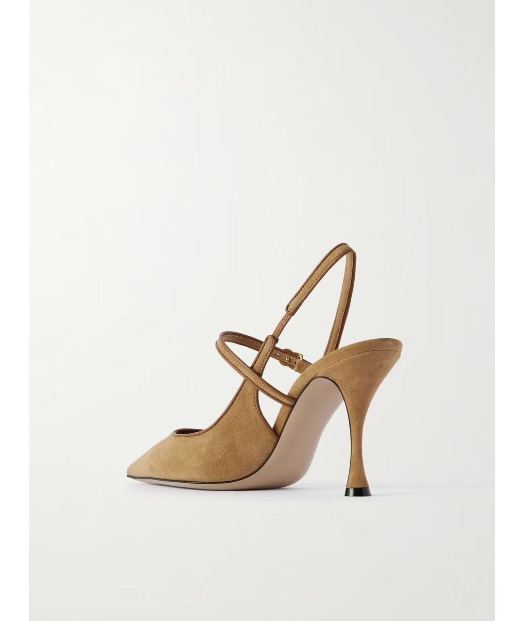 DOLCE&GABBANA Бежевые замшевые туфли, фото 3