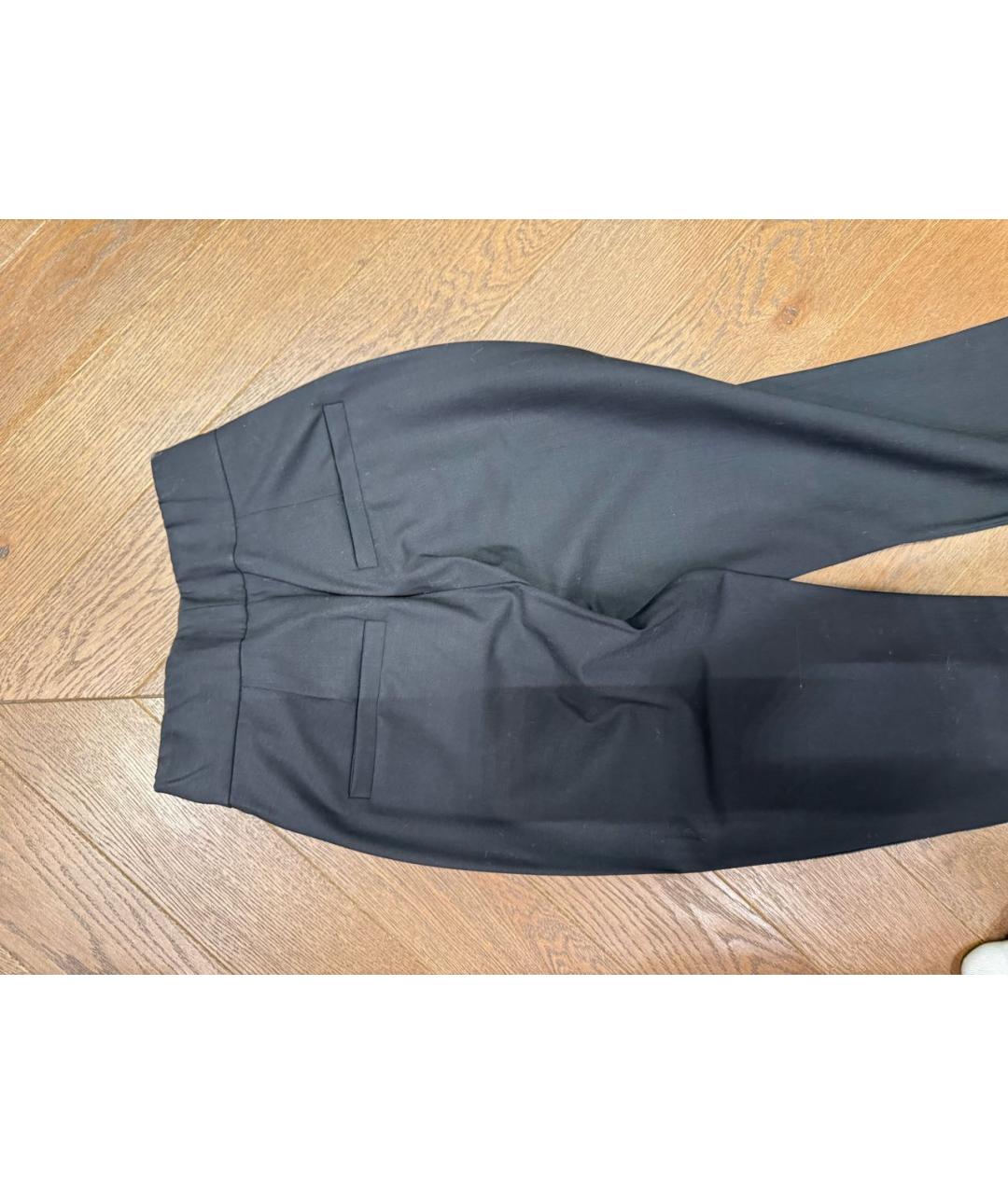 BRUNELLO CUCINELLI Черные шерстяные брюки узкие, фото 2