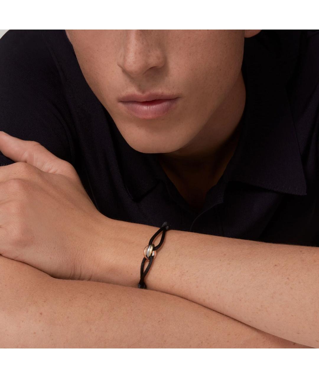 CARTIER Черный браслет из желтого золота, фото 3