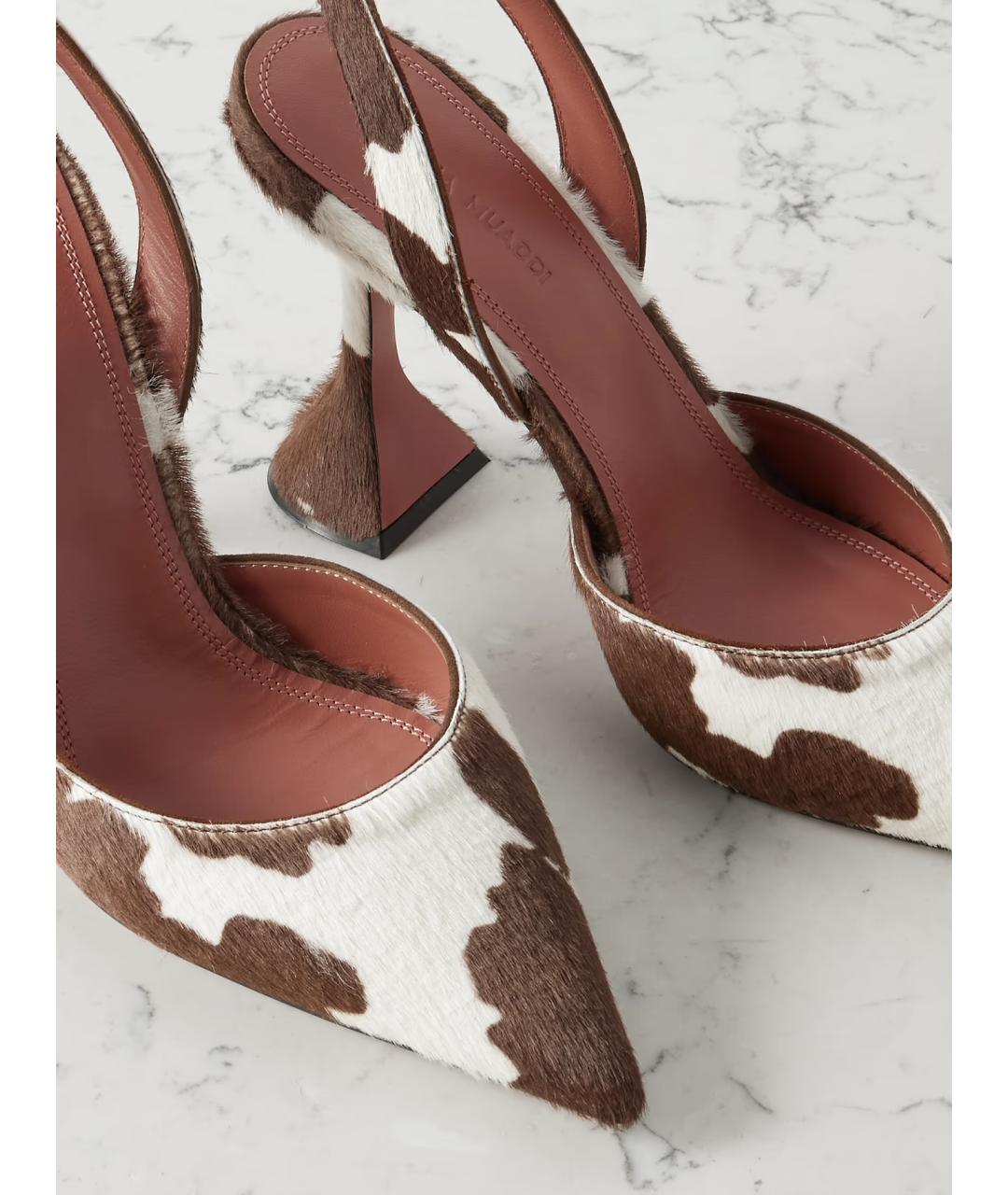 Amina Muaddi Мульти кожаные туфли, фото 3