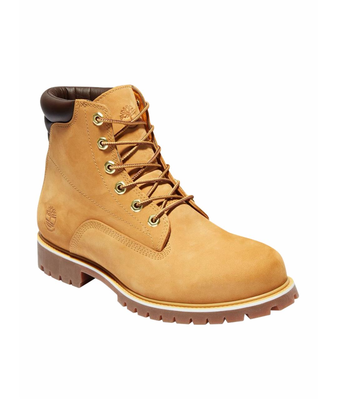 TIMBERLAND Оранжевое кожаные ботинки, фото 1