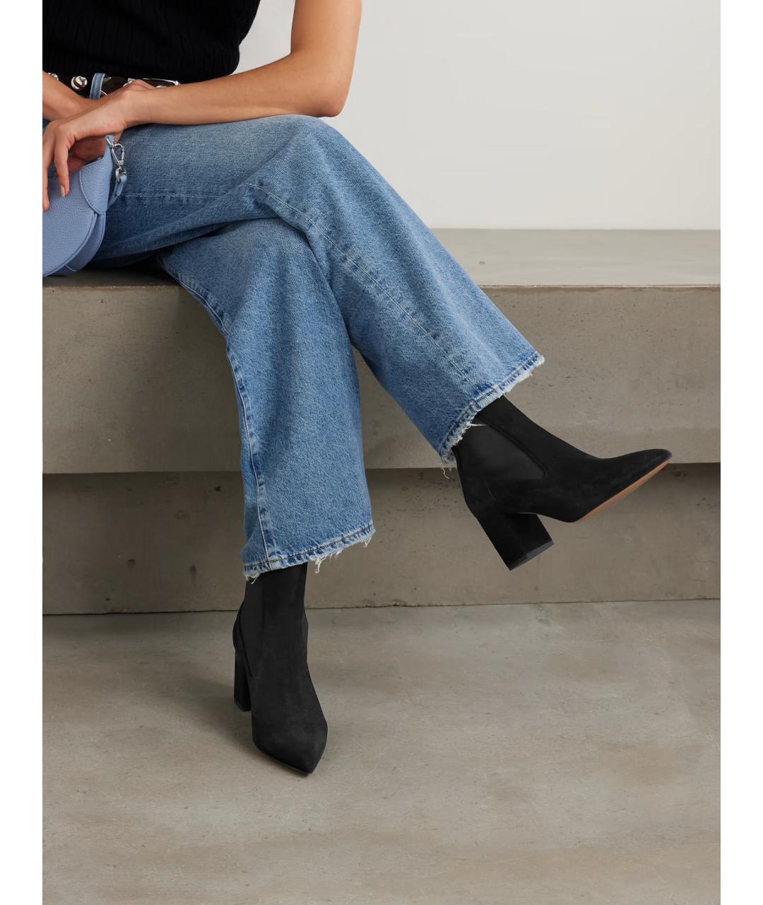 PARIS TEXAS Черные замшевые ботинки, фото 2