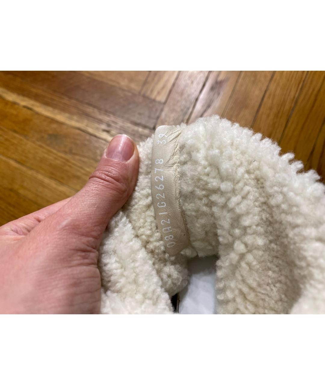 CHANEL Бежевые замшевые сапоги, фото 7