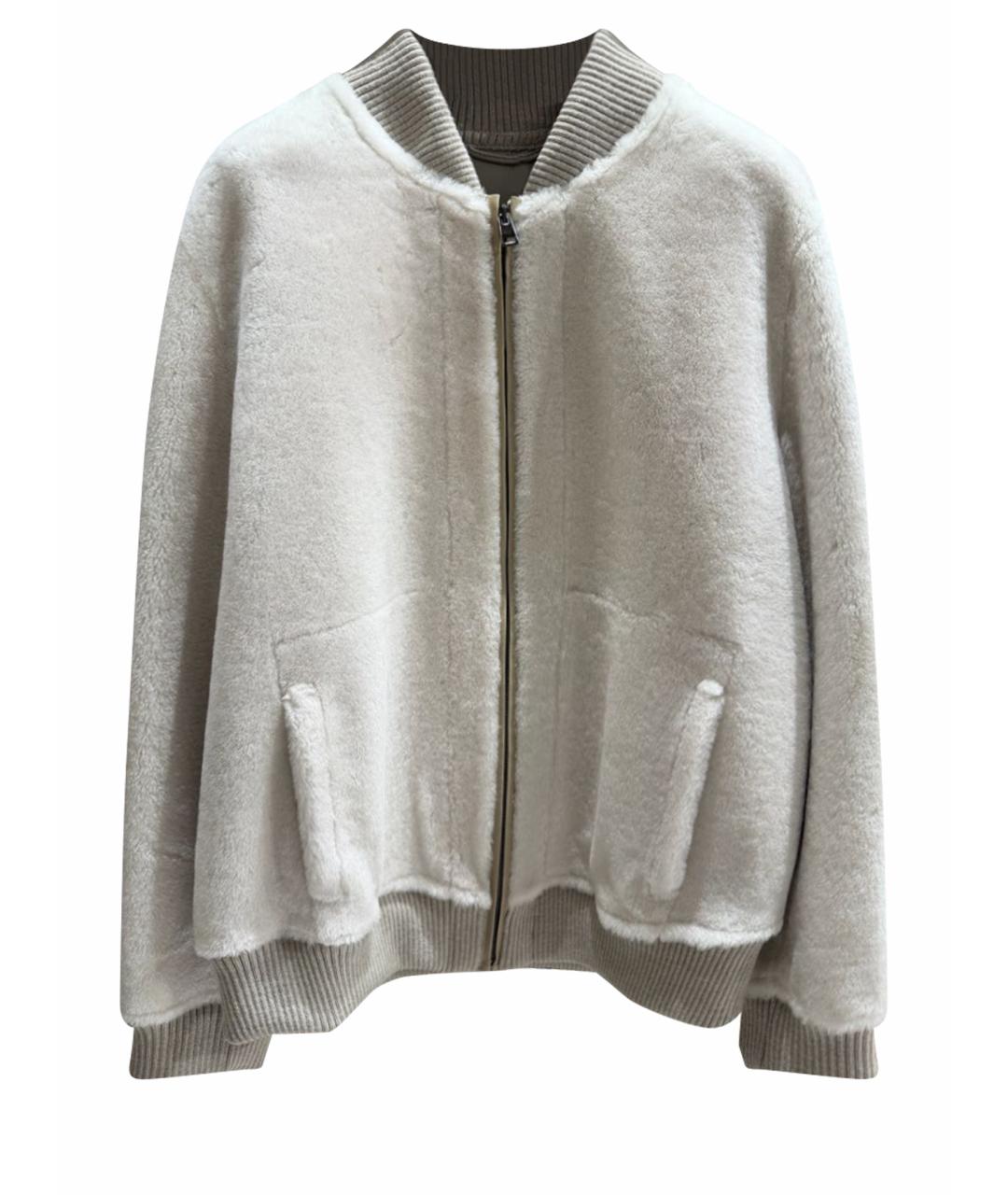 SIMONETTA RAVIZZA Бежевая шерстяная куртка, фото 1