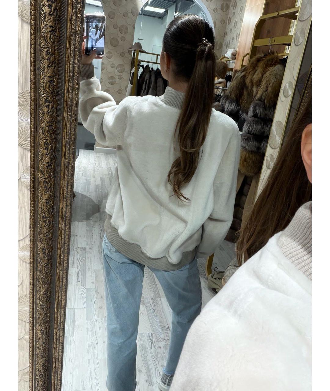 SIMONETTA RAVIZZA Бежевая шерстяная куртка, фото 8