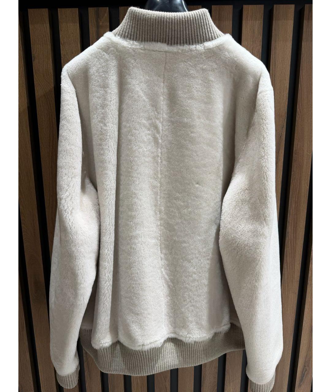 SIMONETTA RAVIZZA Бежевая шерстяная куртка, фото 2