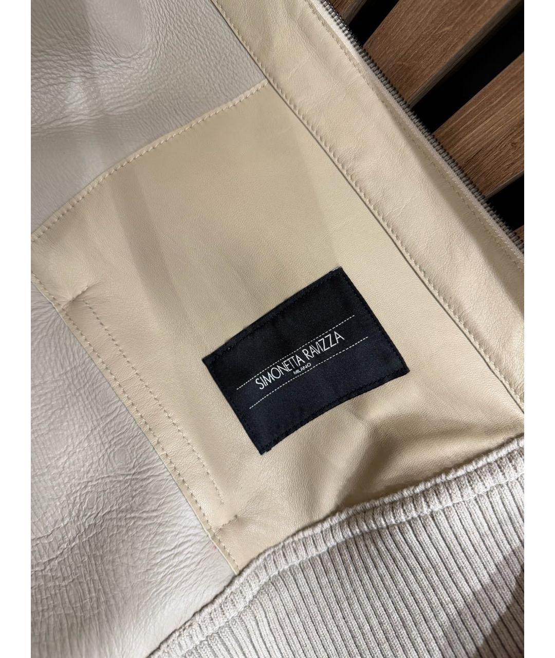 SIMONETTA RAVIZZA Бежевая шерстяная куртка, фото 3