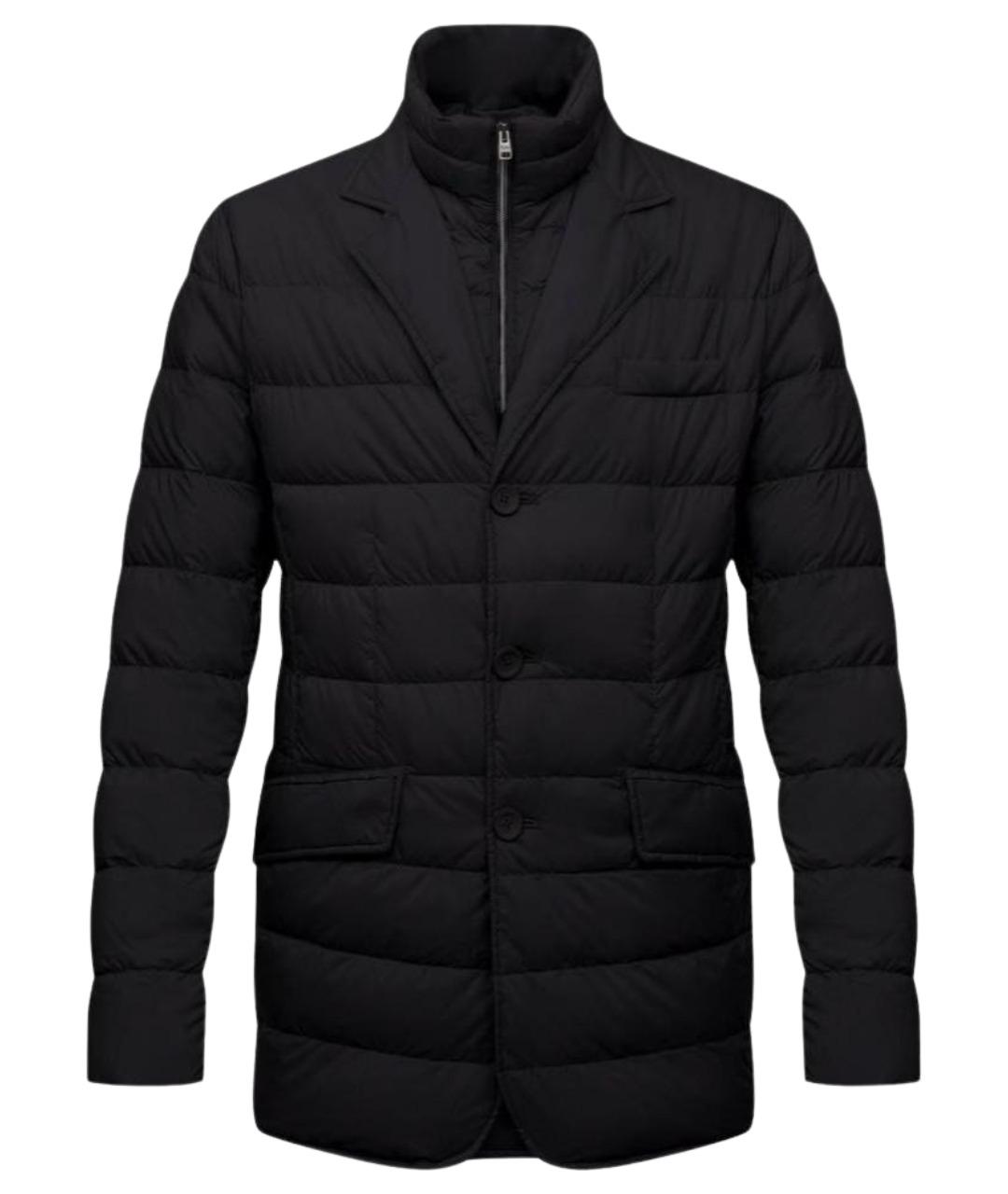 HERNO Черный полиамидовый пуховик, фото 1