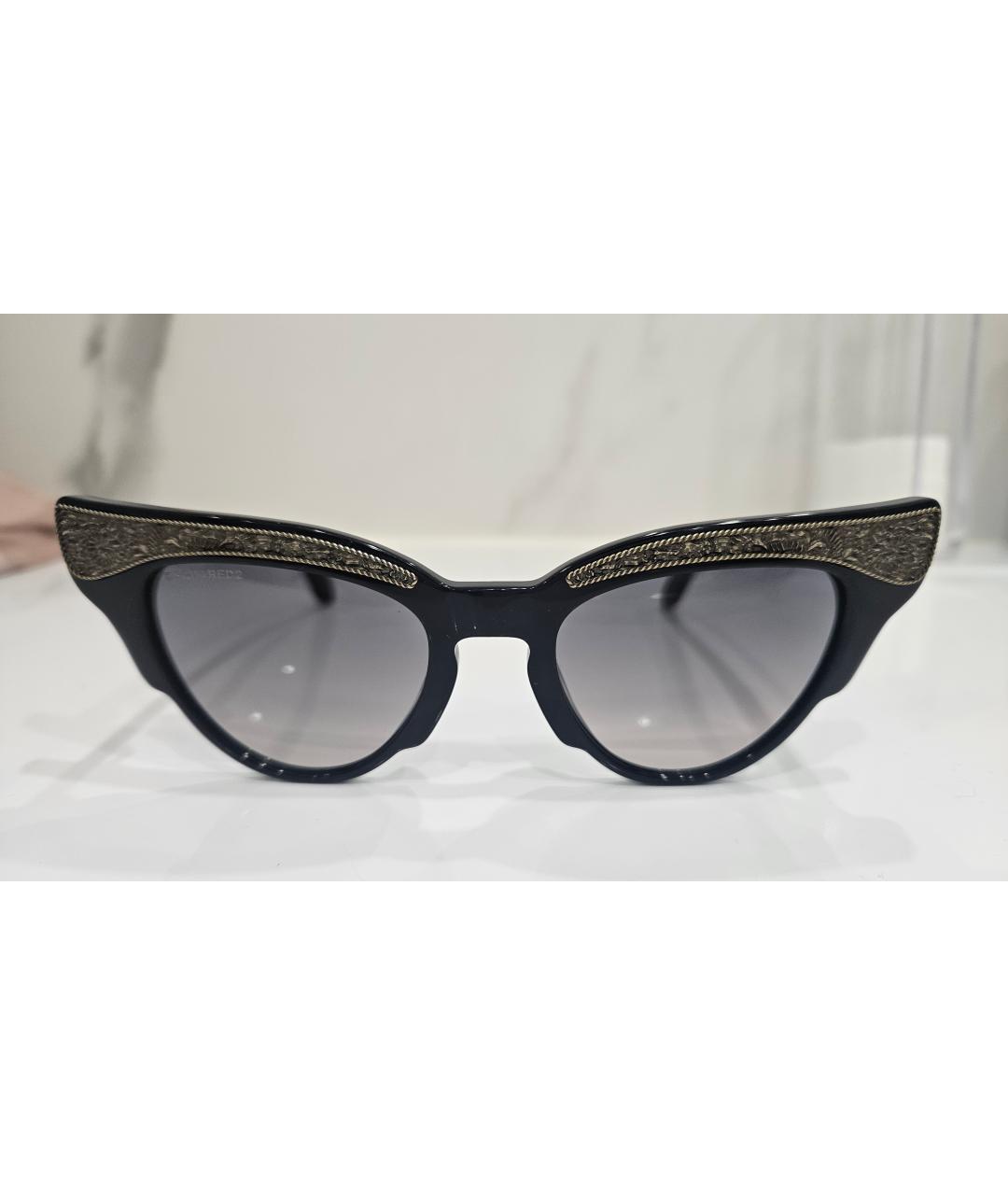 DSQUARED2 Черные пластиковые солнцезащитные очки, фото 8