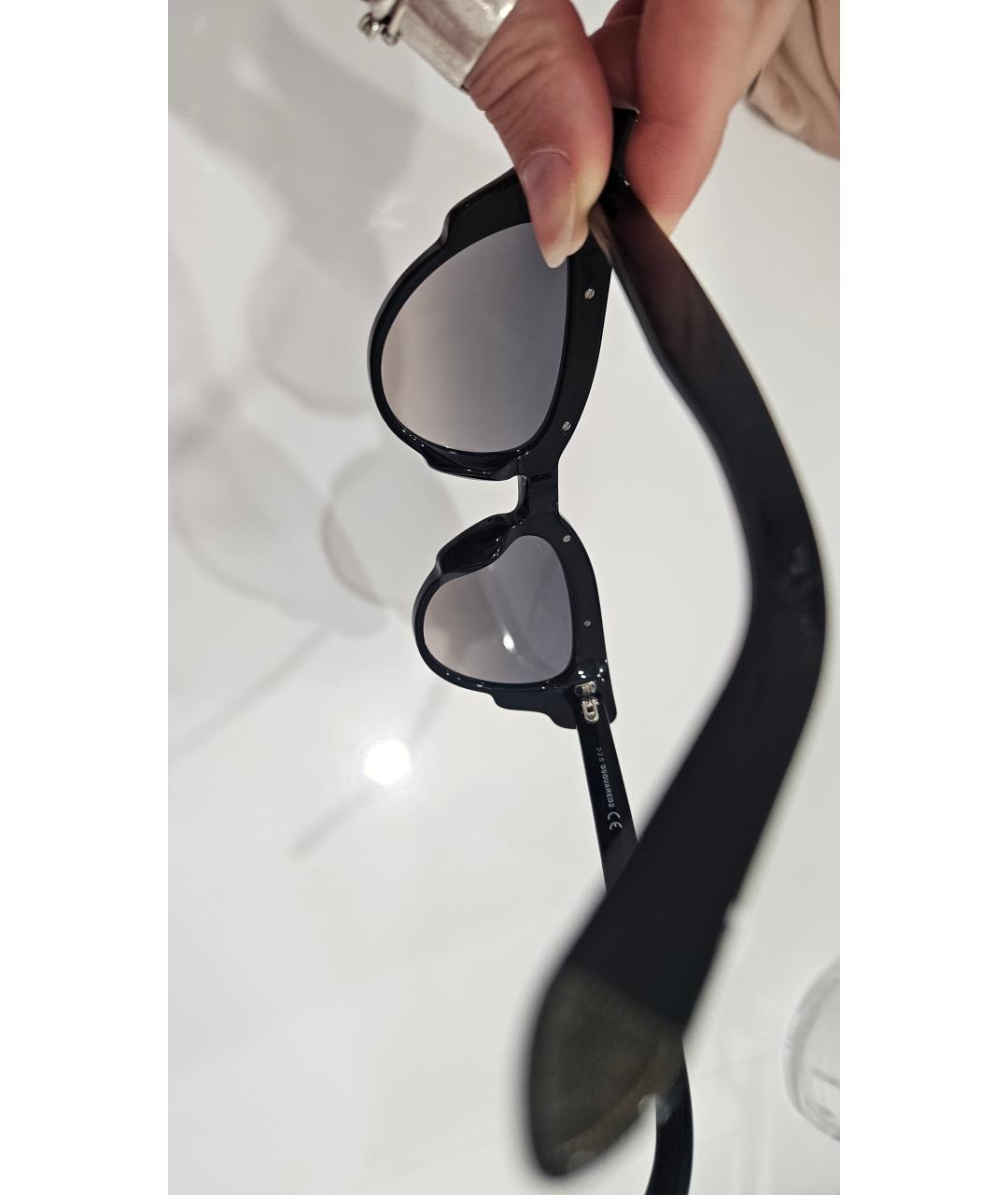 DSQUARED2 Черные пластиковые солнцезащитные очки, фото 7