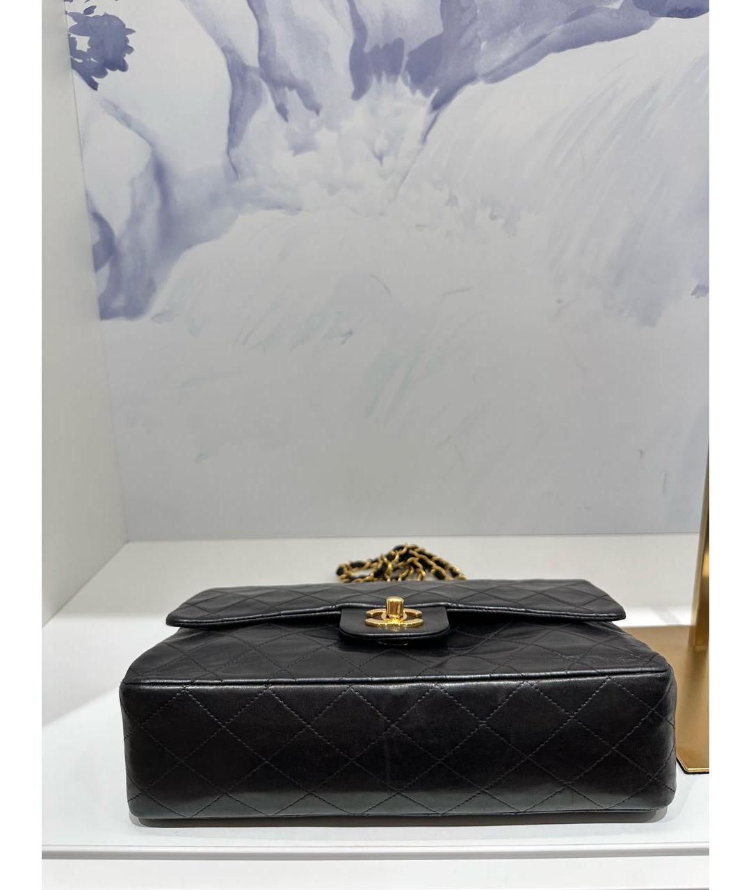 CHANEL Черная кожаная сумка через плечо, фото 5