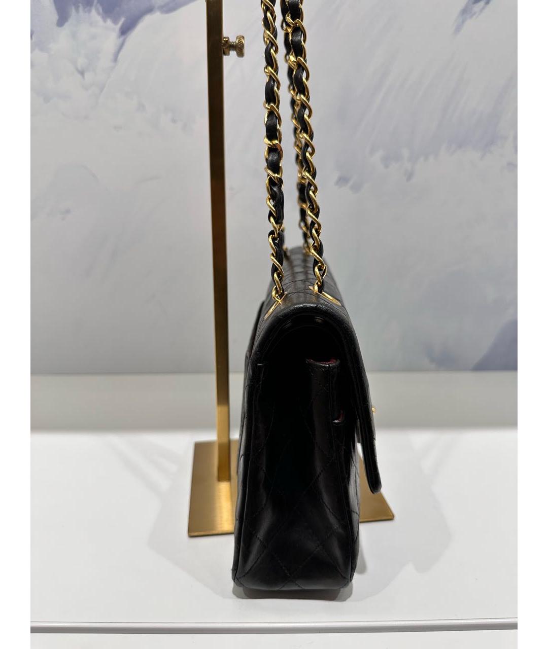 CHANEL Черная кожаная сумка через плечо, фото 3