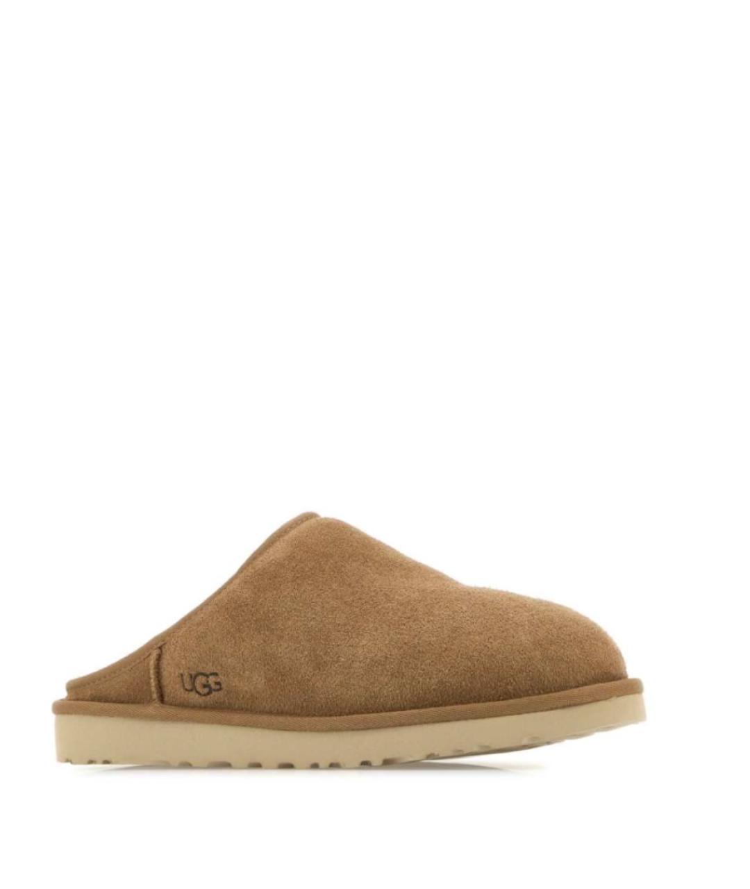 UGG AUSTRALIA Коричневые замшевые шлепанцы, фото 2
