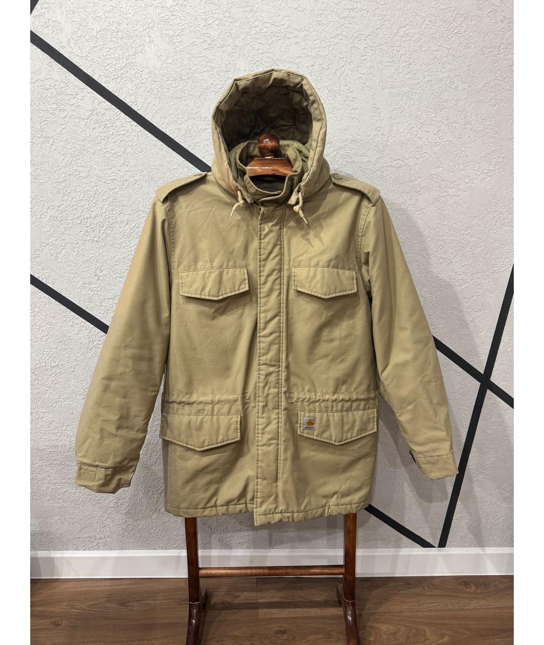 CARHARTT Бежевая полиэстеровая парка, фото 9