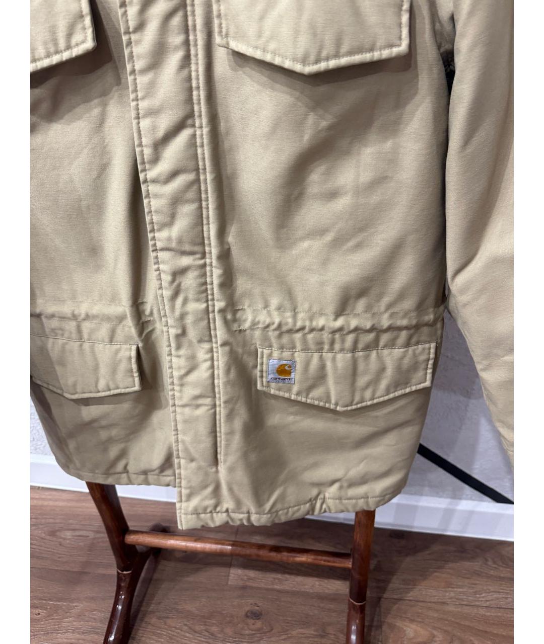 CARHARTT Бежевая полиэстеровая парка, фото 5