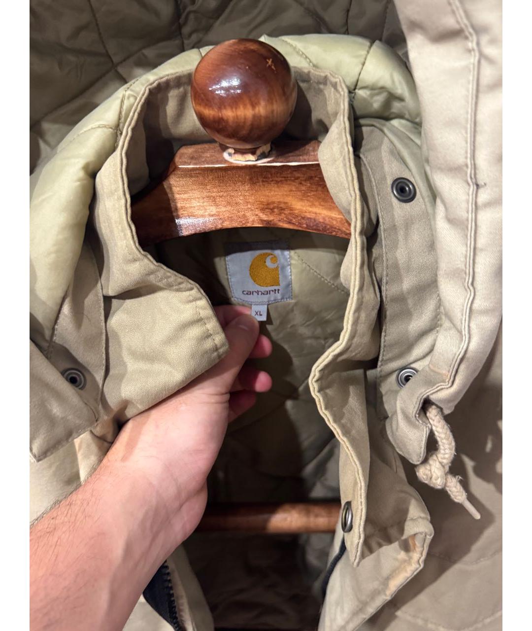 CARHARTT Бежевая полиэстеровая парка, фото 7