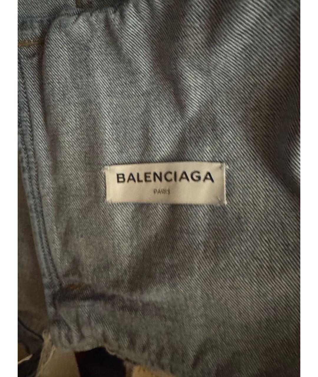 BALENCIAGA Голубая деним куртка, фото 3