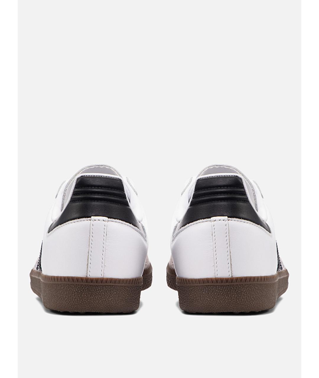 ADIDAS Белые кожаные низкие кроссовки / кеды, фото 5