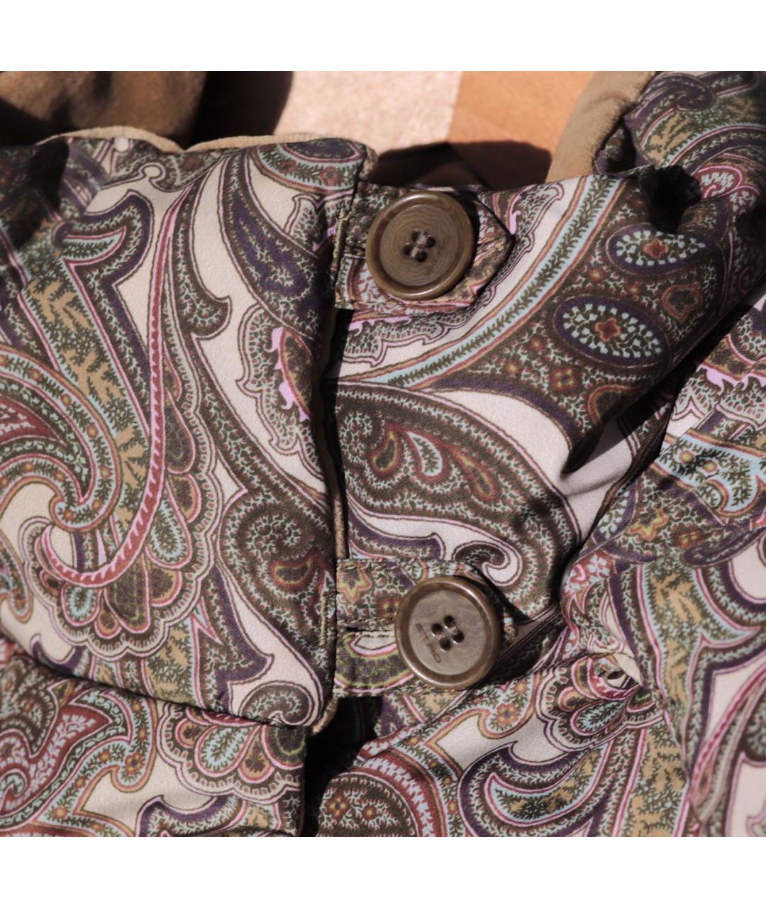 ETRO Коричневый полиэстеровый пуховик, фото 5