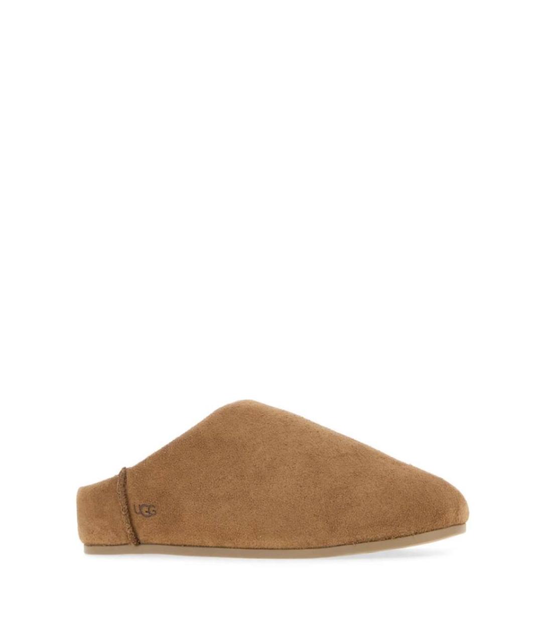 UGG AUSTRALIA Коричневые замшевые шлепанцы, фото 2