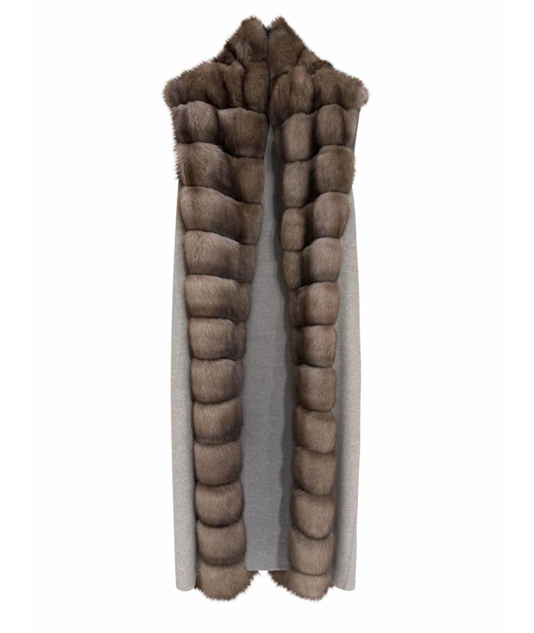 MANZONI 24 Коричневый шерстяной жилет, фото 1