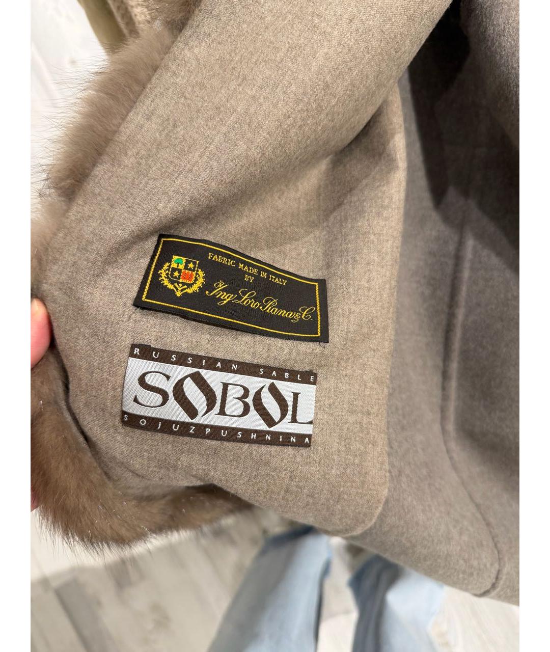 MANZONI 24 Коричневый шерстяной жилет, фото 4