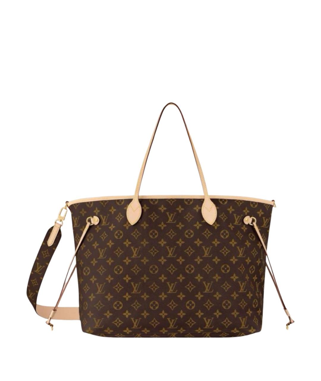 LOUIS VUITTON Коричневая сумка с короткими ручками, фото 1