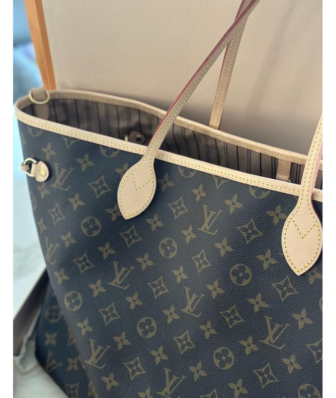 LOUIS VUITTON Коричневая сумка с короткими ручками, фото 5