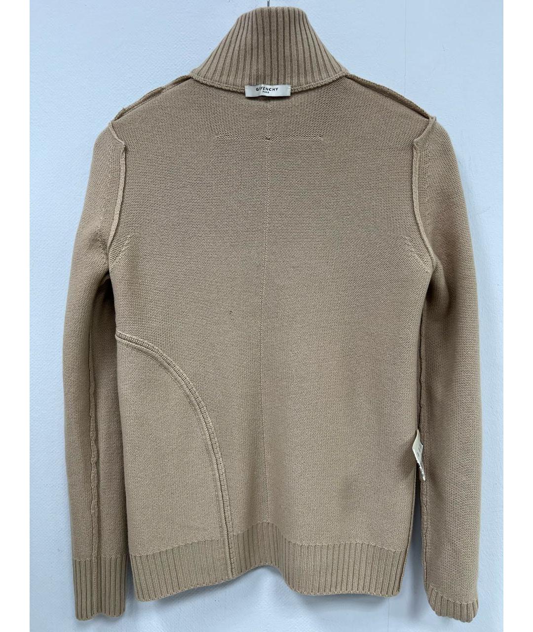 GIVENCHY Бежевый шерстяной джемпер / свитер, фото 5