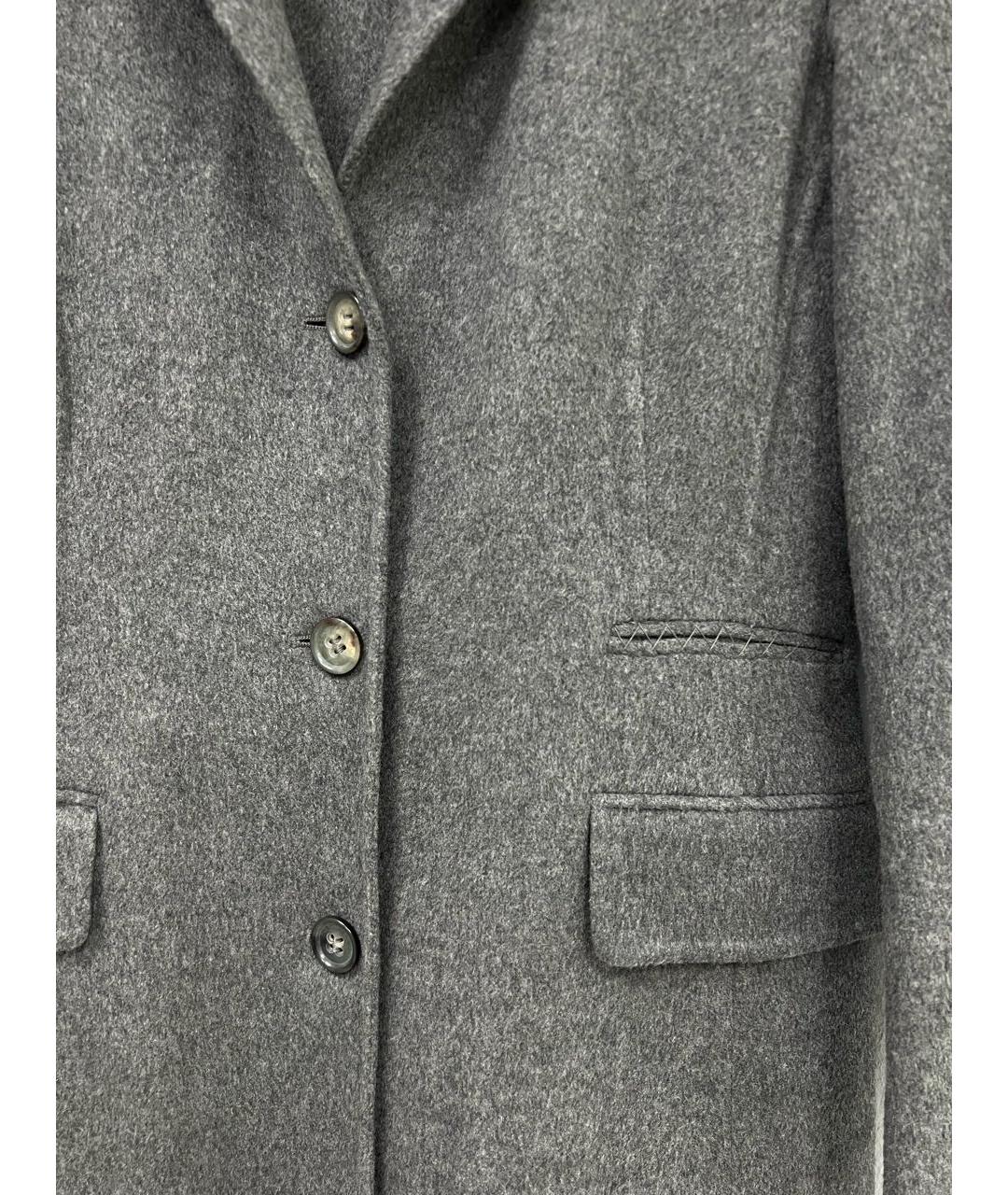 LORO PIANA Серое кашемировое пальто, фото 3