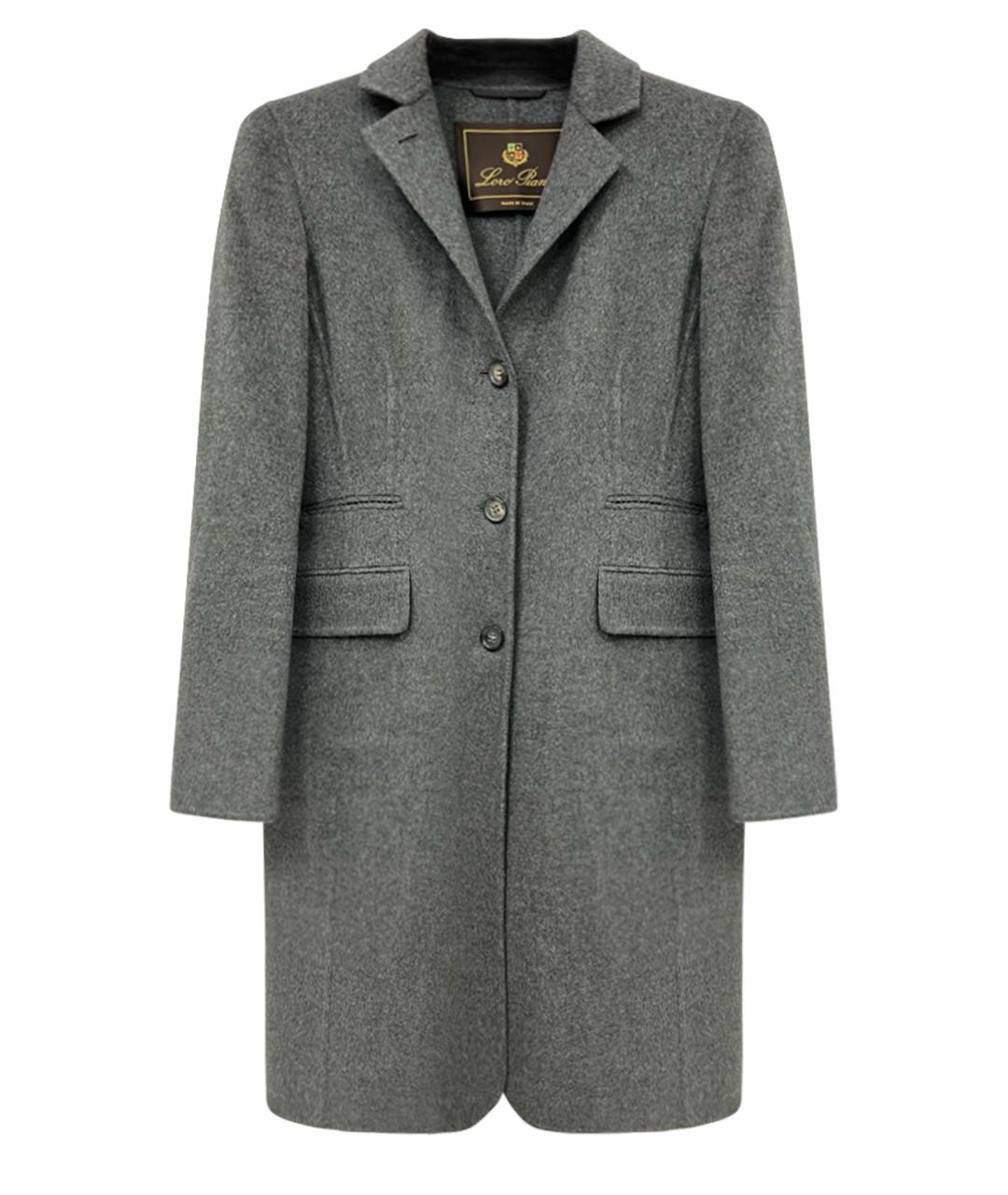 LORO PIANA Серое кашемировое пальто, фото 1