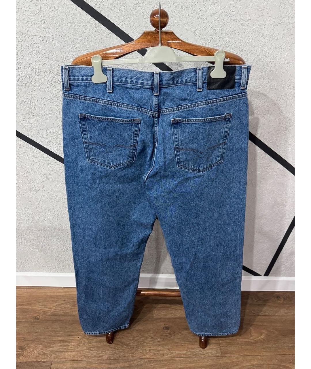 Harley Davidson Голубые хлопковые прямые джинсы, фото 2