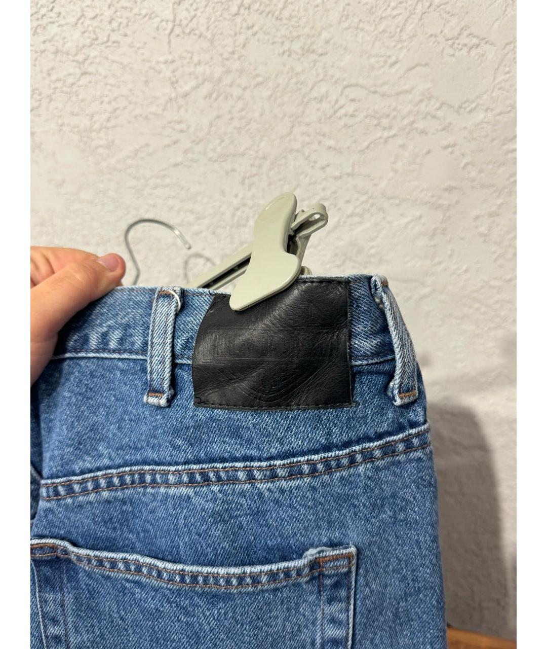 Harley Davidson Голубые хлопковые прямые джинсы, фото 7