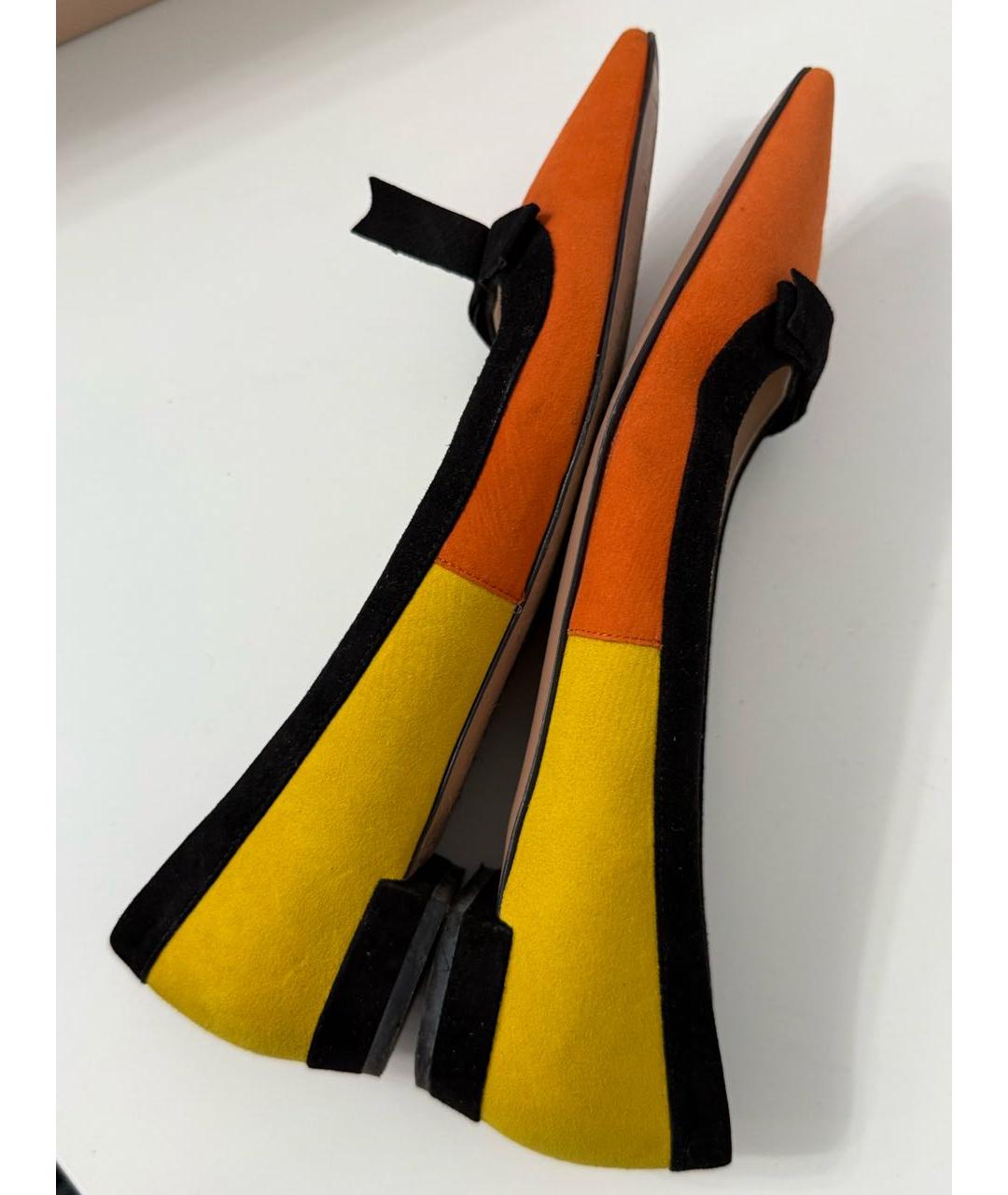 PRADA Мульти замшевые балетки, фото 8