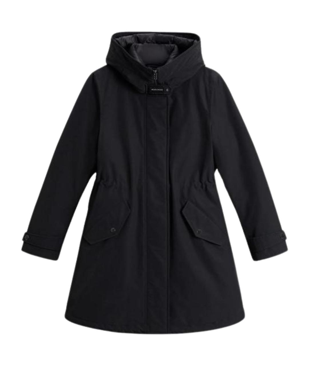 WOOLRICH Черная полиэстеровая парка, фото 1