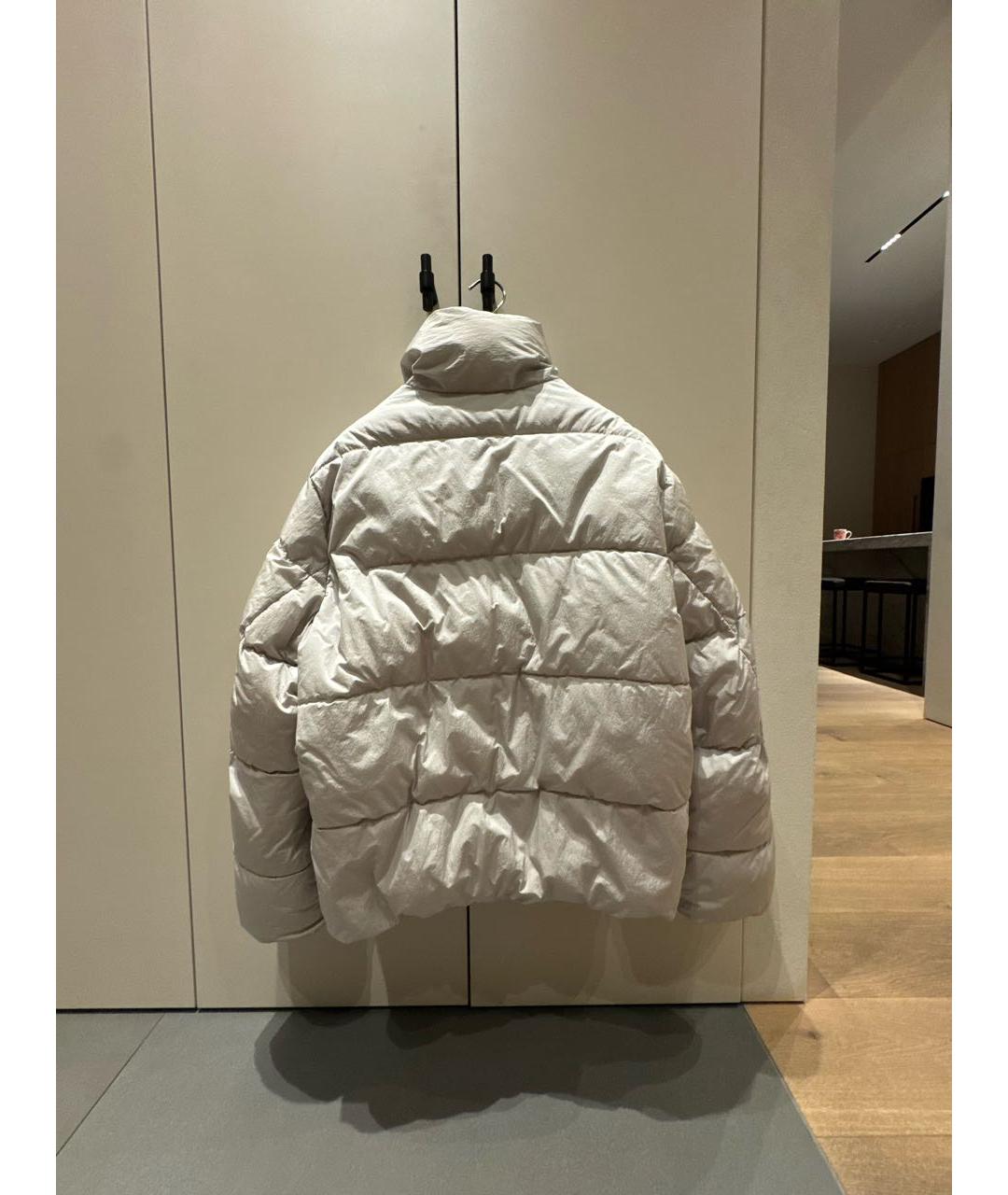 JACQUEMUS Бежевый полиамидовый пуховик, фото 2