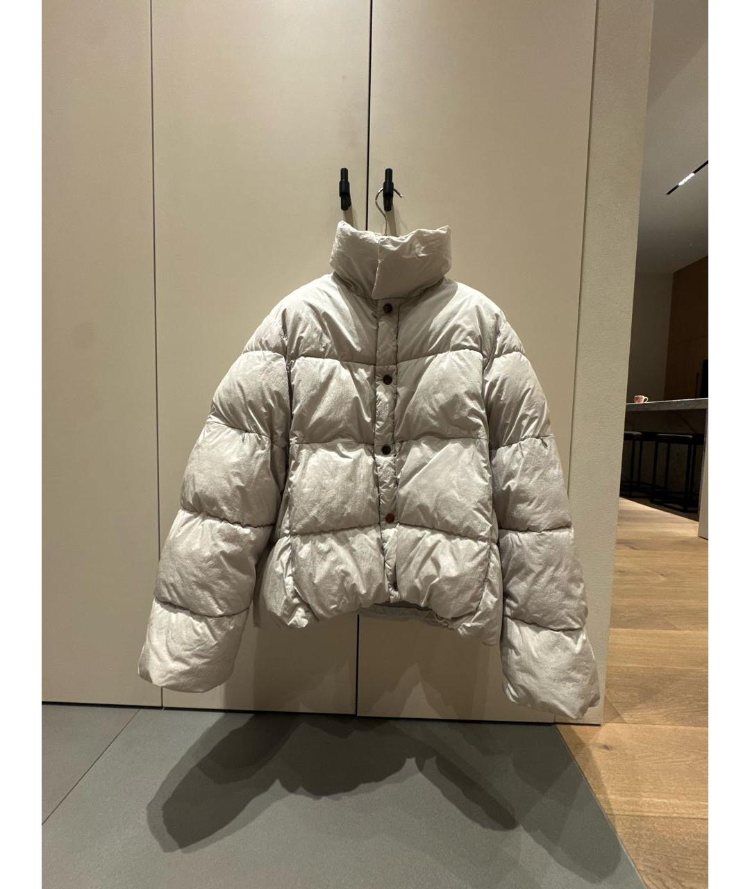 JACQUEMUS Бежевый полиамидовый пуховик, фото 6