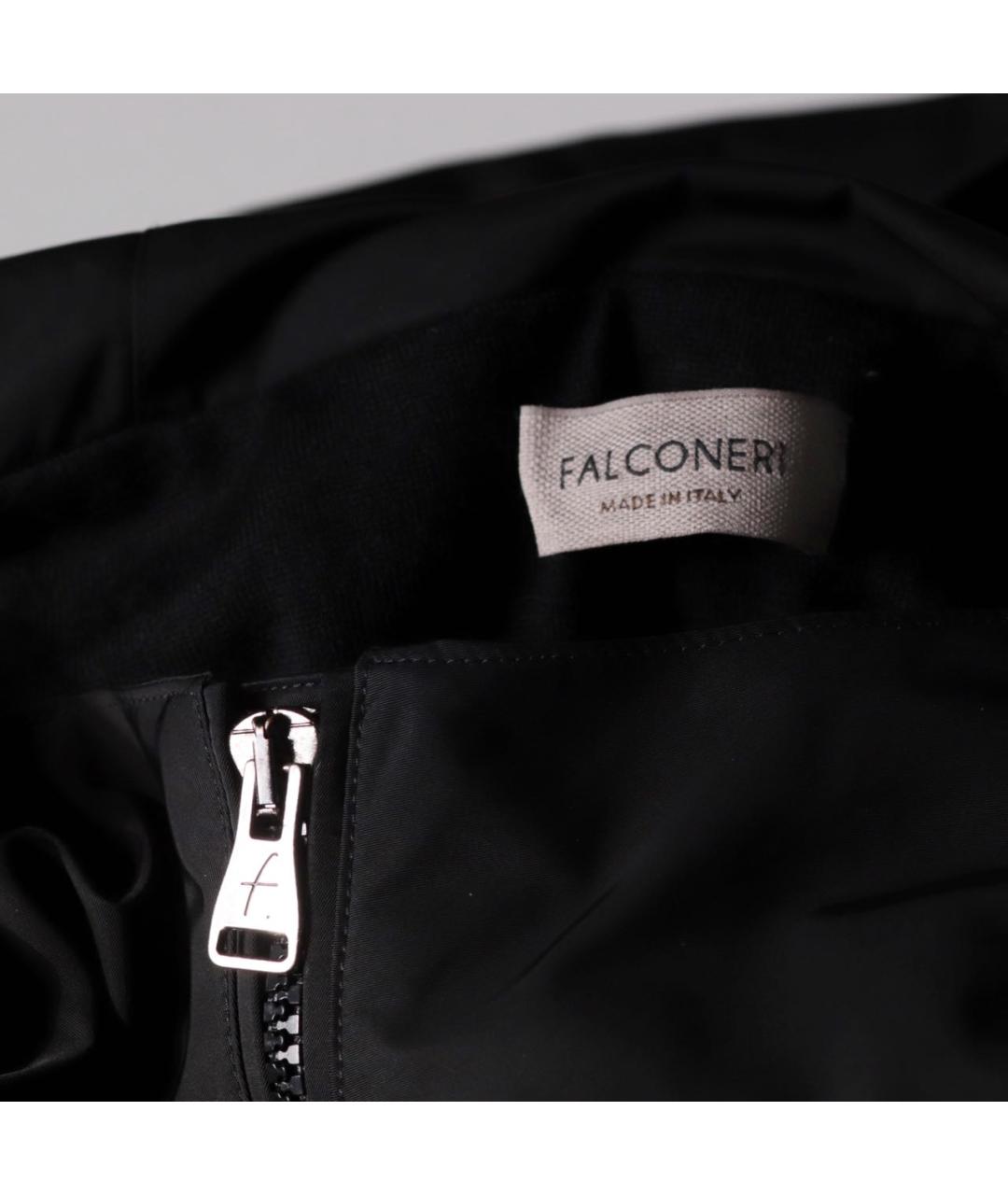 FALCONERI Черный полиэстеровый тренч/плащ, фото 3