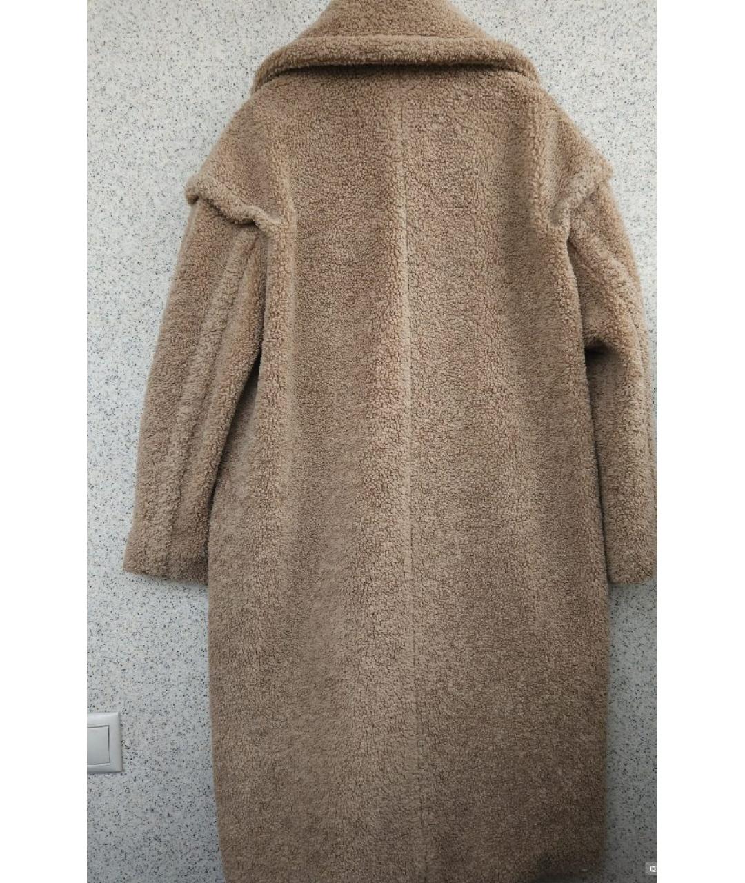 MAJE Коричневое вискозное пальто, фото 3