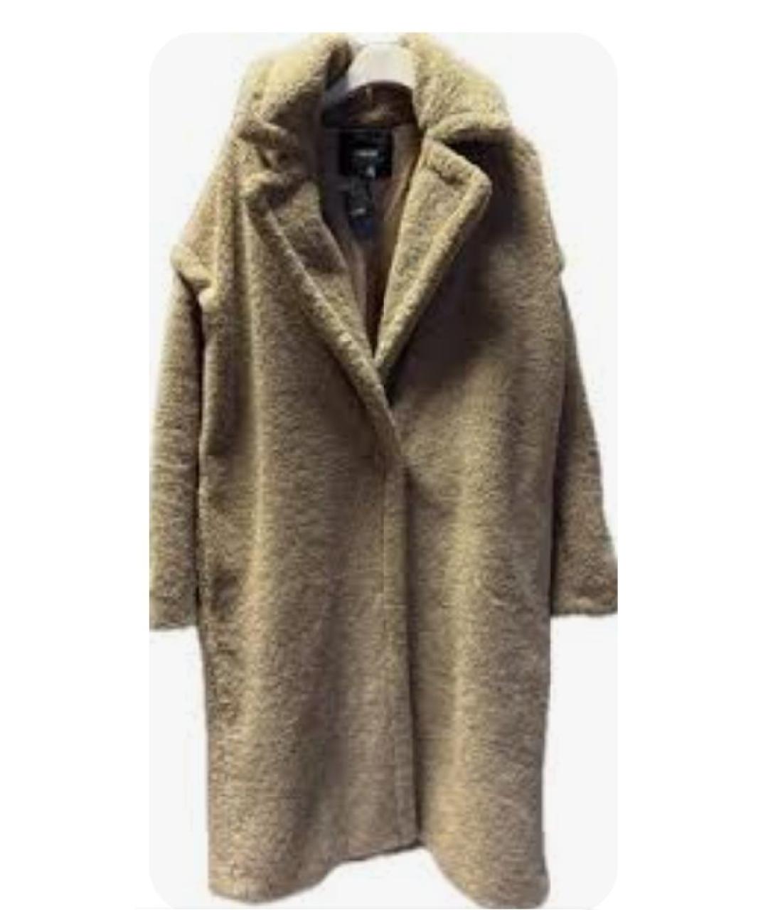 MAJE Коричневое вискозное пальто, фото 10