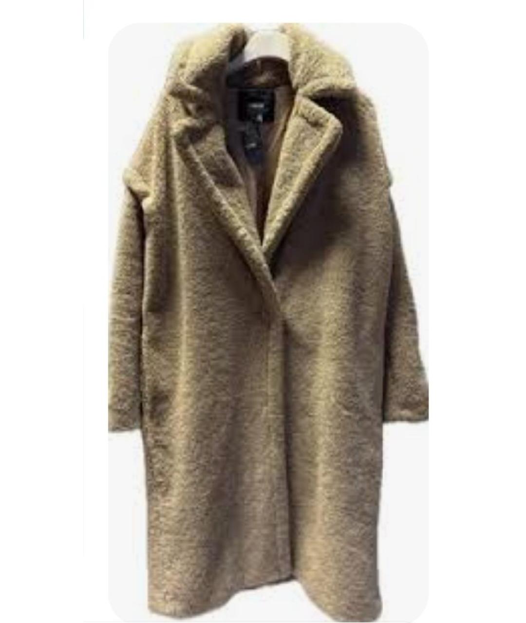 MAJE Коричневое вискозное пальто, фото 9