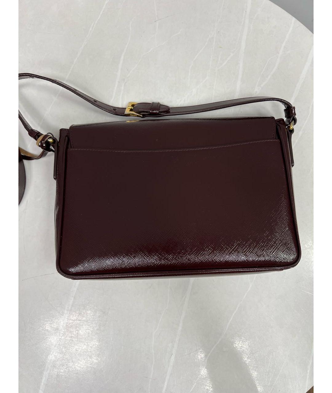 PRADA Коричневая кожаная сумка через плечо, фото 4