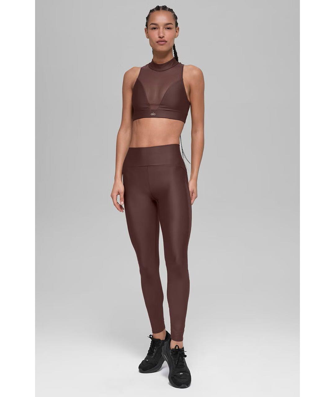 ALO YOGA Коричневый полиэстеровый спортивные костюмы, фото 6