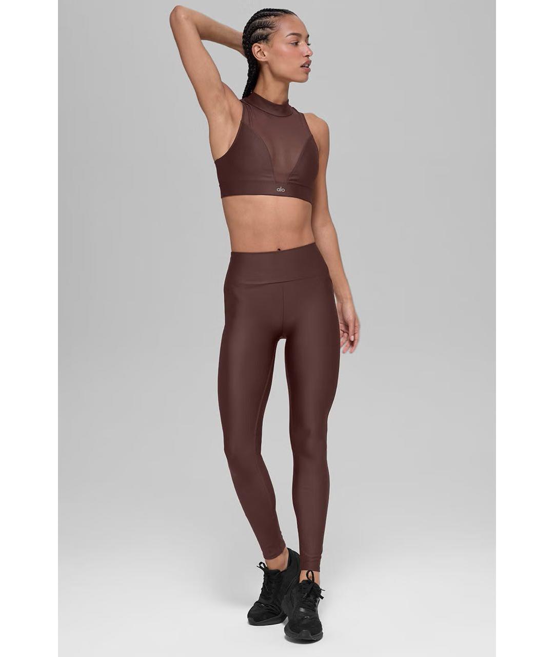 ALO YOGA Коричневый полиэстеровый спортивные костюмы, фото 4