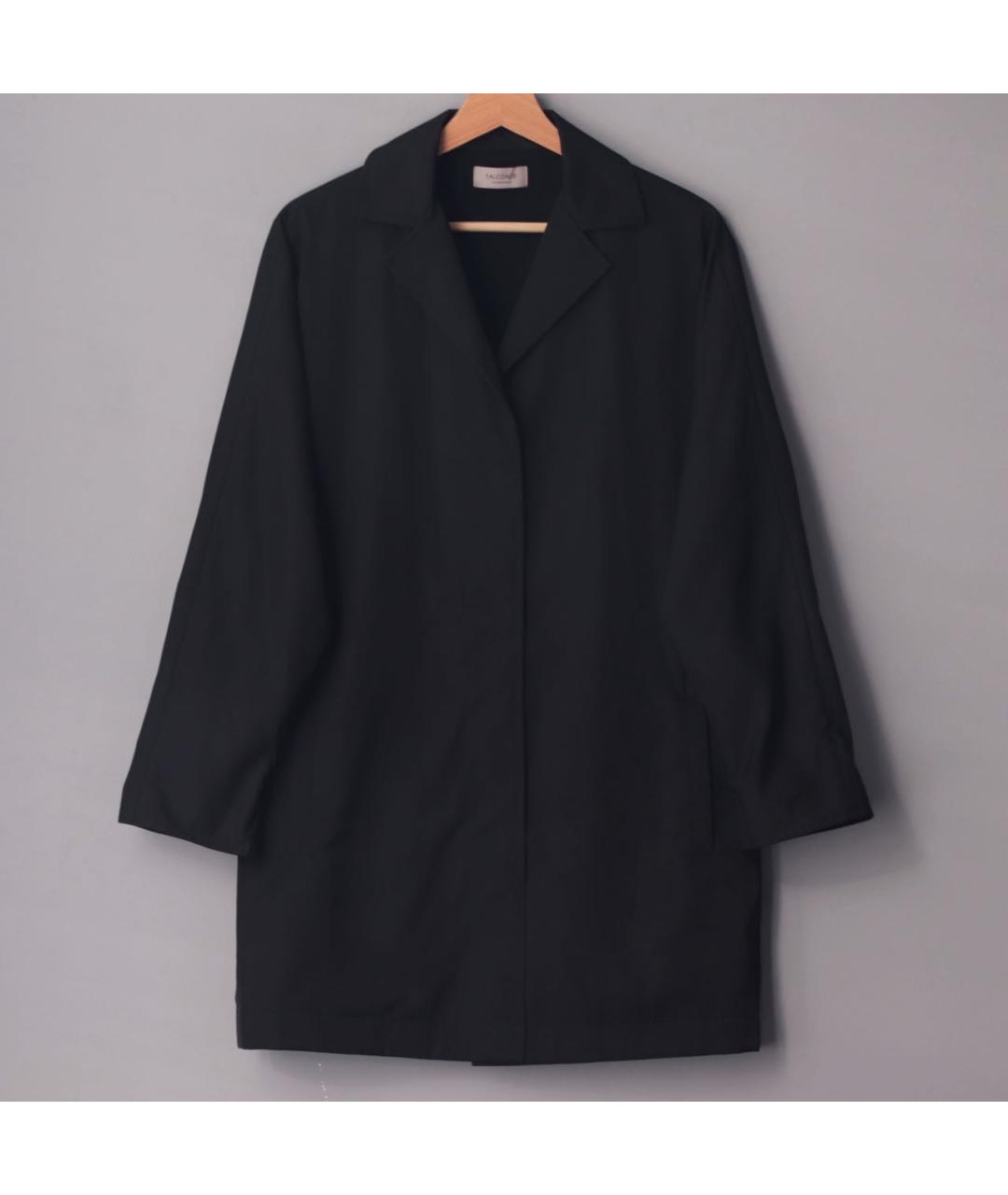 FALCONERI Черный полиэстеровый тренч/плащ, фото 6