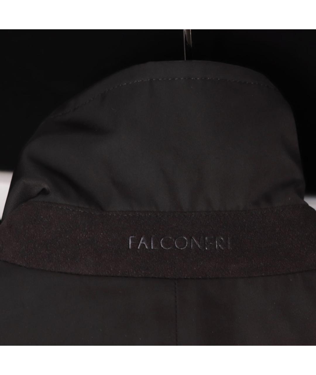 FALCONERI Черный полиэстеровый тренч/плащ, фото 5