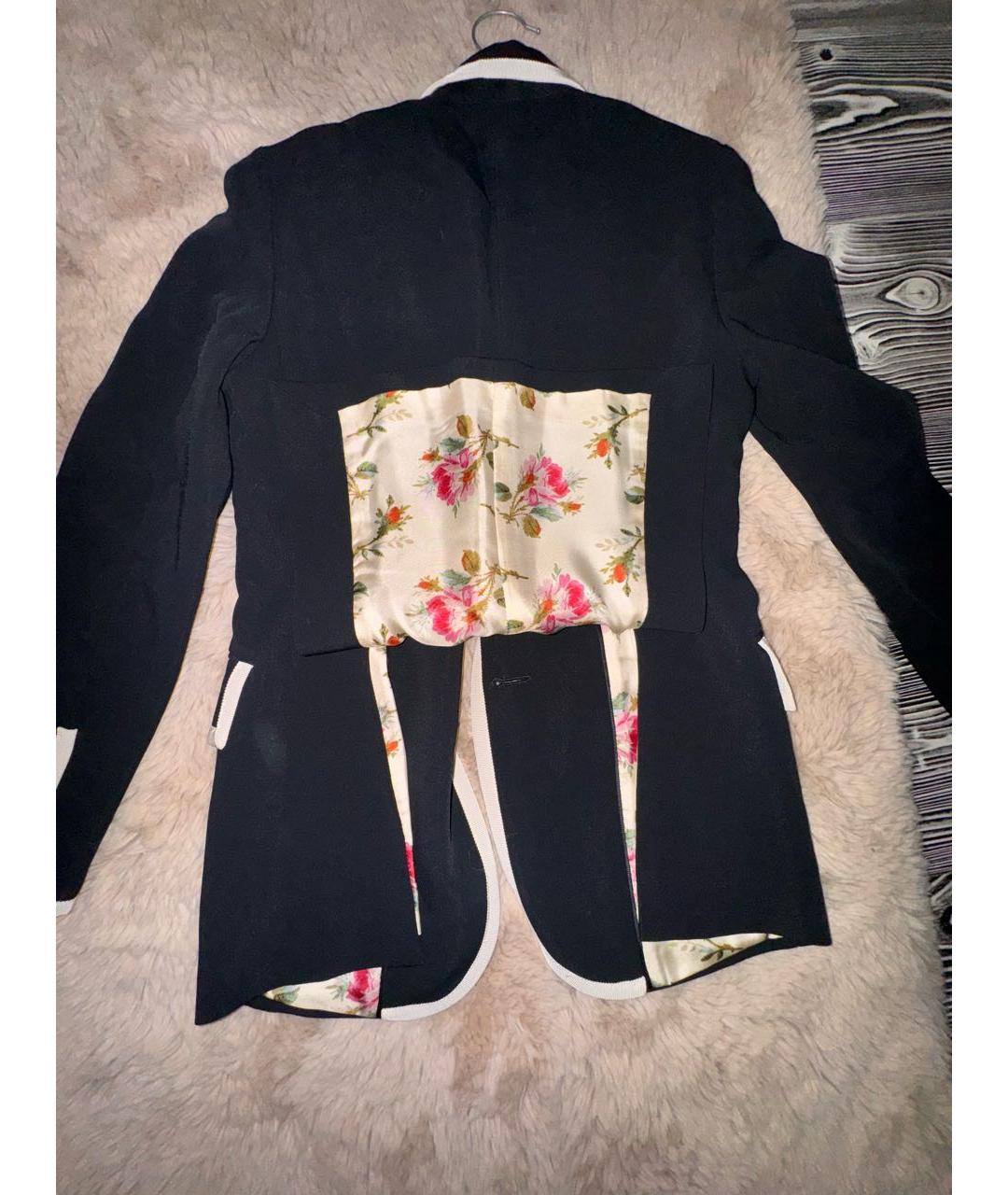 GUCCI Черный вискозный жакет/пиджак, фото 4