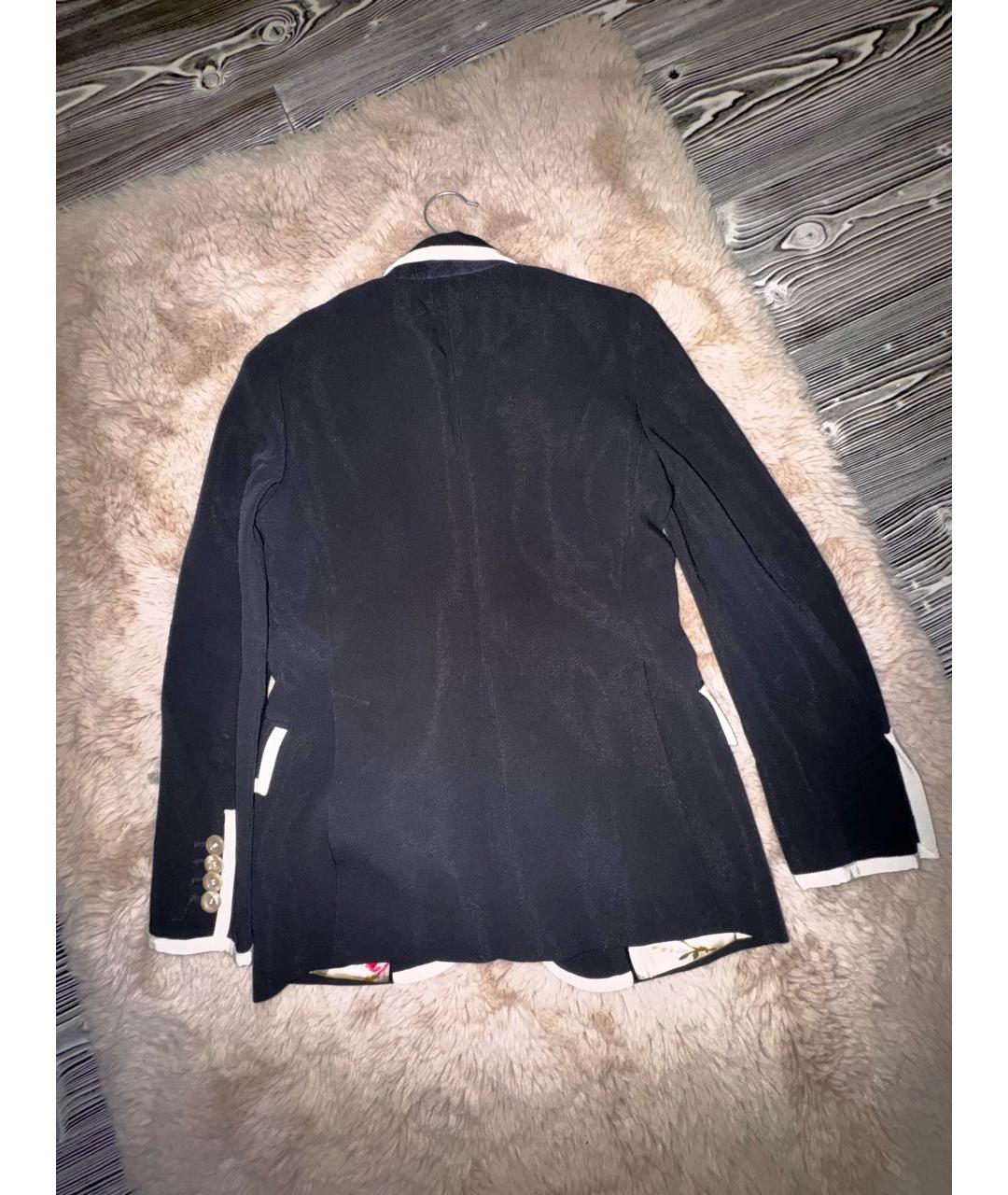 GUCCI Черный вискозный жакет/пиджак, фото 2